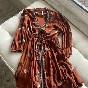 Free People dress, XS. Embroidered. Gorgeous!